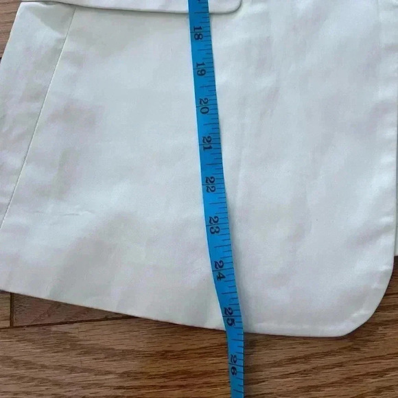 [10]Club Monaco White Cotton Black Collar Lined Single  Breasted Blazer - Picture 8 of 13